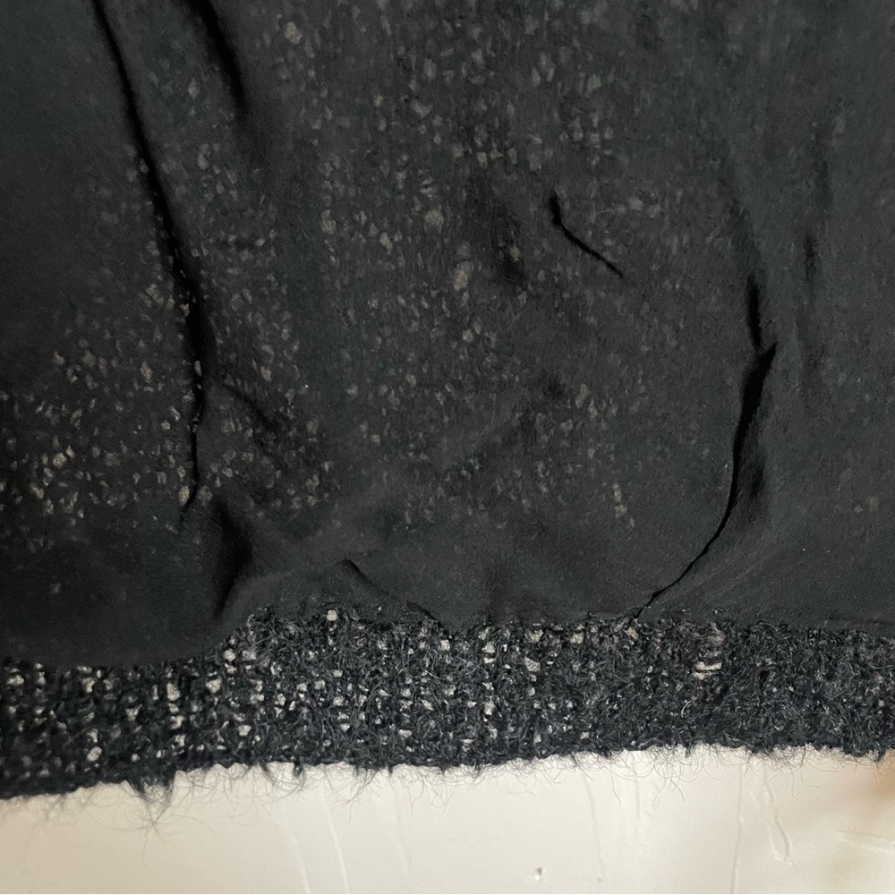 Vintage 1950s Black and Gold Cropped Hand Knit Cardigan - Picture 7 of 10